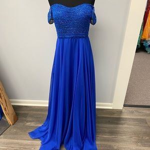 Off the shoulder prom dress
